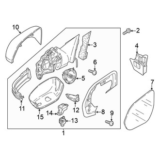 Volkswagen OE - Front Door - Outside Mirrors