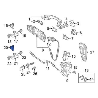 Volkswagen OE - Front Right Lower Outer Door Hinge