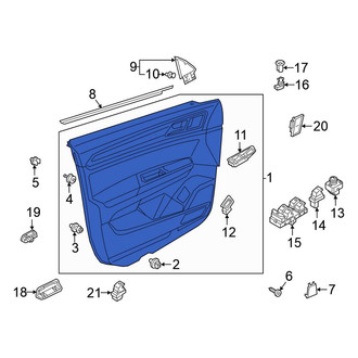 Volkswagen OE - Front Left Inner Door Interior Trim Panel