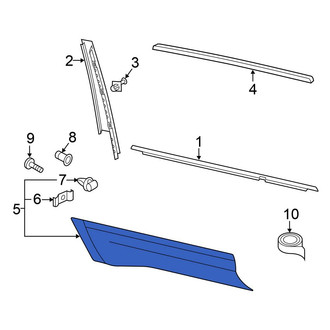 Volkswagen OE - Front Right Door Molding