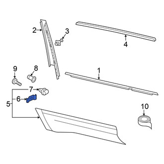 Volkswagen OE - Door Molding Nut
