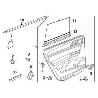 Volkswagen OE - Rear Upper Inner Door Interior Trim Panel Bracket