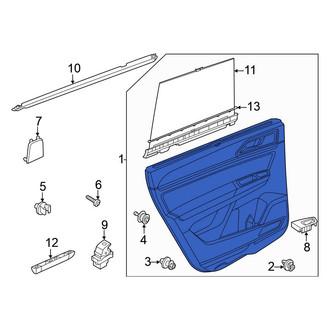 Volkswagen OE - Rear Left Inner Door Interior Trim Panel