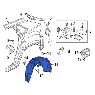 Volkswagen OE - Rear Left Quarter Panel Splash Shield