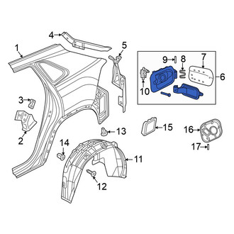 Volkswagen OE - Rear Fuel Filler Door
