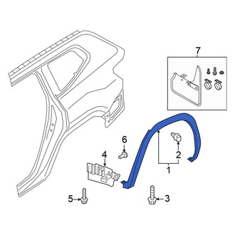 Volkswagen OE - Front Right Wheel Arch Molding