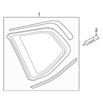 Volkswagen OE - Quarter Panel - Glass