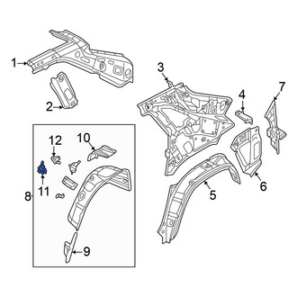 Volkswagen OE - Rear Fuel Filler Housing