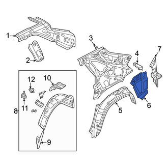 Volkswagen OE - Rear Left Quarter Panel Extension