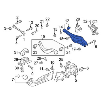 Volkswagen OE - Rear Lower Rearward Suspension Control Arm