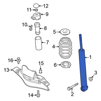Volkswagen OE - Rear Suspension Shock Absorber