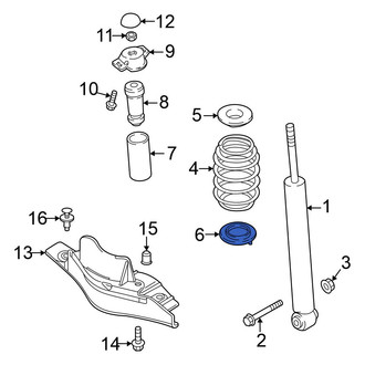 Volkswagen OE - Rear Lower Coil Spring Insulator