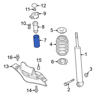 Volkswagen OE - Rear Suspension Shock Absorber Bellows