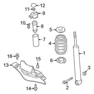 Volkswagen OE - Rear Suspension - Shocks & Components (FWD)