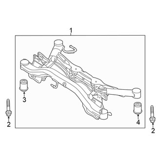 Volkswagen OE - Rear Suspension - Suspension Mounting (FWD)