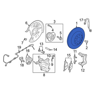 Volkswagen OE - Rear Disc Brake Rotor