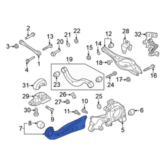 Volkswagen OE - Rear Left Suspension Trailing Arm