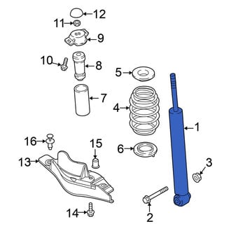 Volkswagen OE - Rear Suspension Shock Absorber