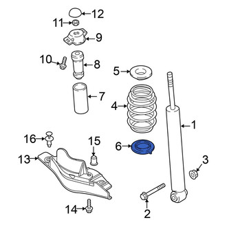 Volkswagen OE - Rear Lower Coil Spring Insulator