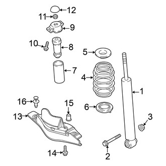 Volkswagen OE - Rear Suspension - Shocks & Components (AWD)