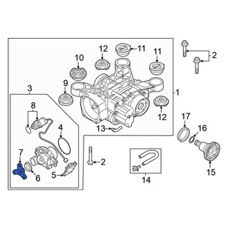 Volkswagen OE - Rear Drive Shaft Flange Yoke