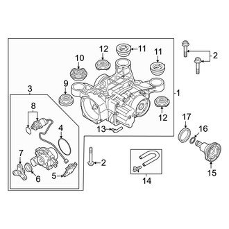 Volkswagen OE - Rear Suspension - Axle & Differential (AWD)