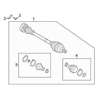 Volkswagen OE - Rear Suspension - Drive Axles (From 11/24/2019), (AWD)