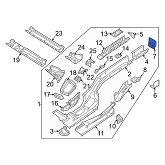 Volkswagen OE - Rear Left Frame Rail End