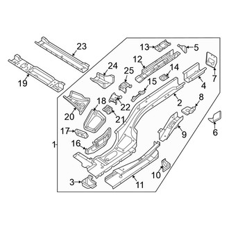 Volkswagen OE - Rear Body & Floor - Side Rails