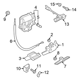 Volkswagen OE - Lift Gate - Lock & Hardware