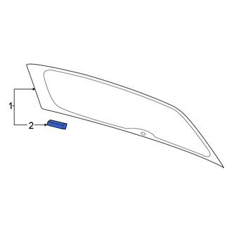Volkswagen OE - Back Glass Spacer