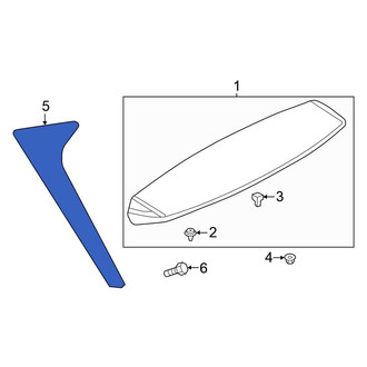 Volkswagen OE - Rear Left Spoiler