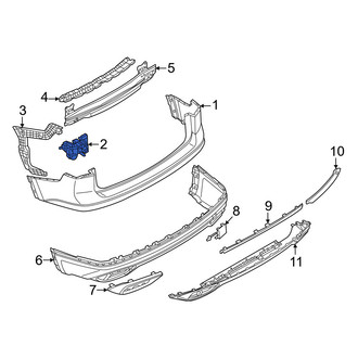 Volkswagen OE - Rear Right Bumper Guide