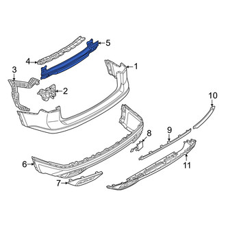 Volkswagen OE - Rear Bumper Impact Bar