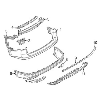 Volkswagen OE - Rear Bumper - Bumper & Components