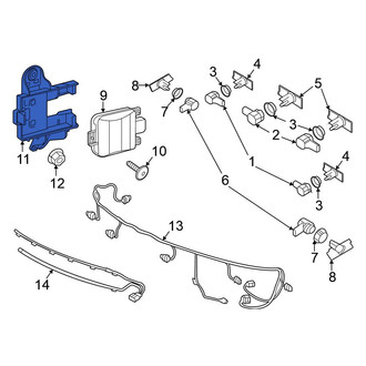 Volkswagen OE - Right Blind Spot Detection System Warning Sensor Bracket