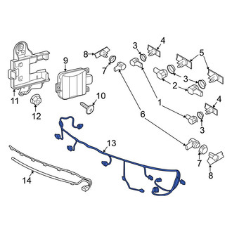Volkswagen OE - Front Parking Aid System Wiring Harness