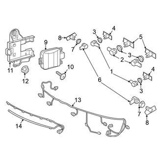 Volkswagen OE - Rear Bumper - Electrical Components