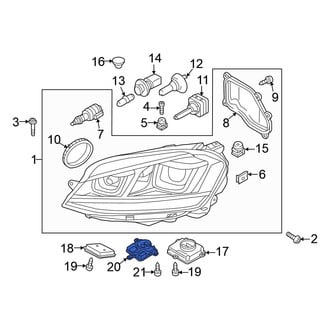 Volkswagen OE - Front High Intensity Discharge (HID) Lighting Ballast