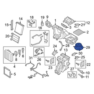 Volkswagen OE - HVAC Blower Motor Assembly