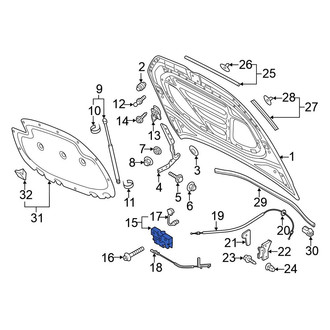 Volkswagen OE - Front Hood Latch