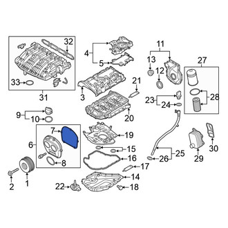 Volkswagen OE - Engine Timing Cover Gasket