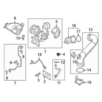 Volkswagen OE - Turbocharger Nut
