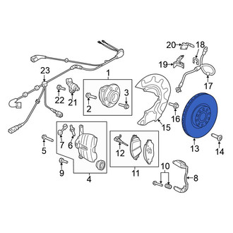 Volkswagen OE - Front Disc Brake Rotor