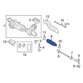 Volkswagen OE - Front Rack and Pinion Bellows