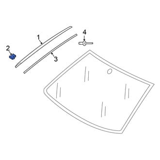 Volkswagen OE - Windshield Molding Clip