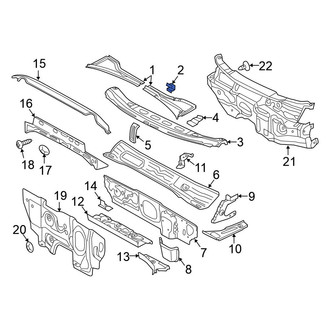Volkswagen OE - Cowl Cover Clip