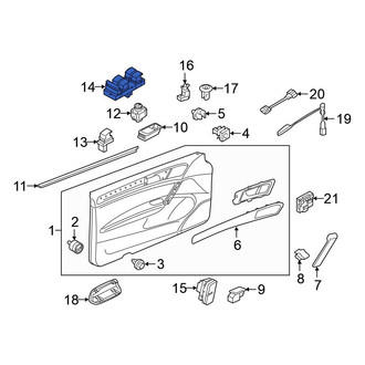 Volkswagen OE - Front Left Door Window Lock-Out Switch