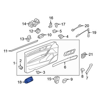 Volkswagen OE - Front Door Interior Reflector
