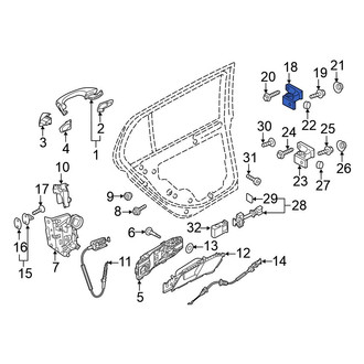 Volkswagen OE - Front Right Lower Door Hinge